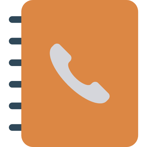 Contact notepad agenda contacts icon