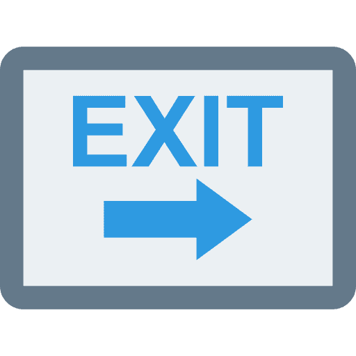 Exit arrow logout signs icon