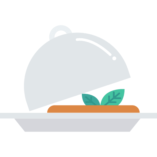 Food covered food rounded icon