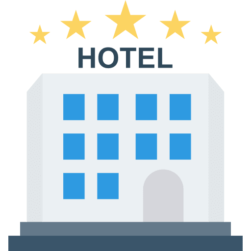 Hotel hostel hotel holidays icon