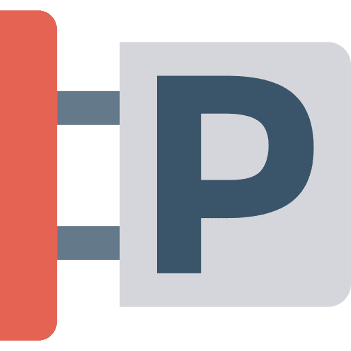 Parking parking signaling sign icon