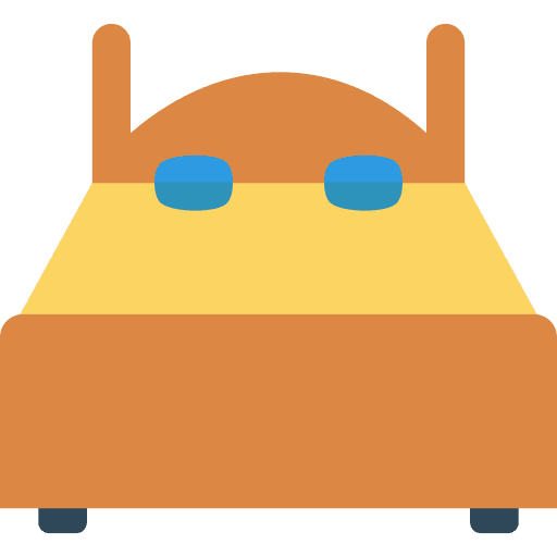 Bed couple tools and utensils house things icon