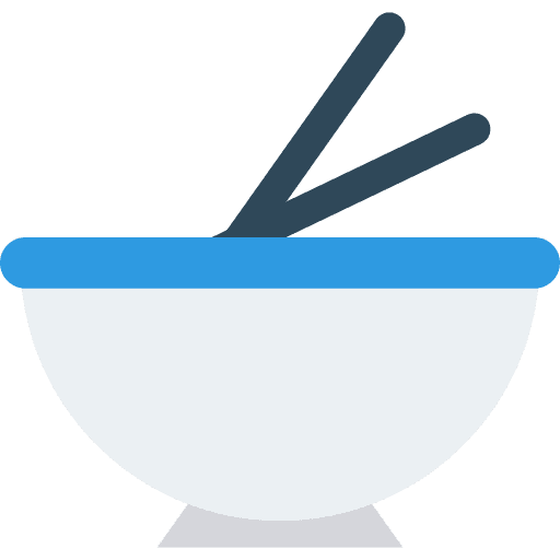 Bowl food and restaurant chinese food kitchen pack icon