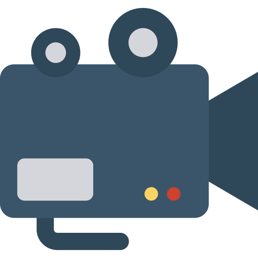 Camera cinema electronics camera icon