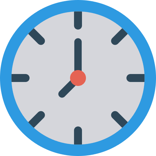 Clock time square tool icon