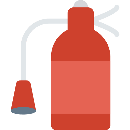 Extinguisher tools and utensils emergency safety icon