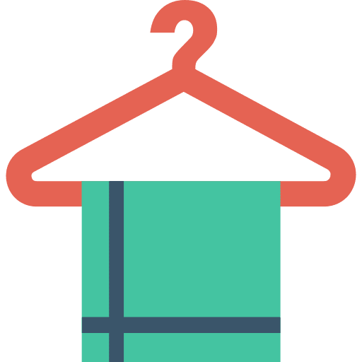 Towel clothing hanger towel icon