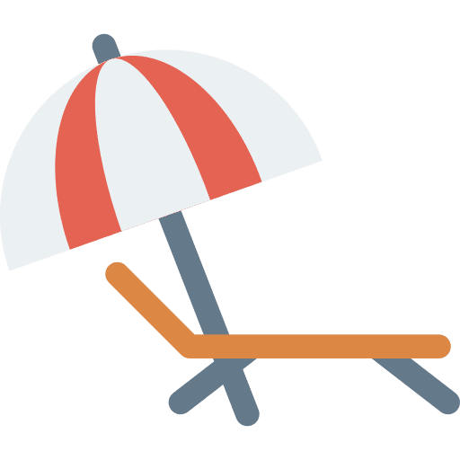 Umbrella umbrella beach vacations icon