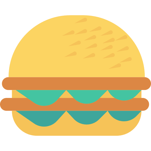 Burger food hamburger sandwich icon