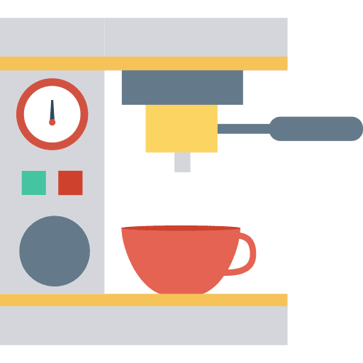 Coffee hot drink food and restaurant furniture and household icon