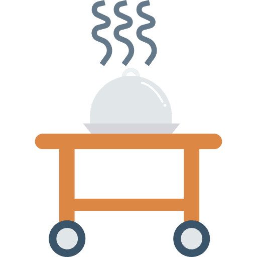 Dish salver tools and utensils plate icon