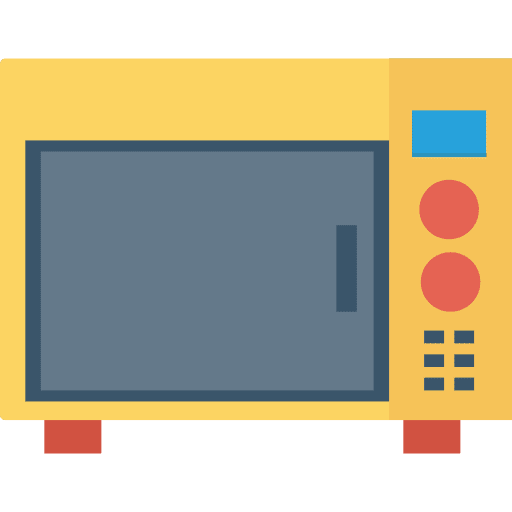 Microwave technology cooking furniture and household icon