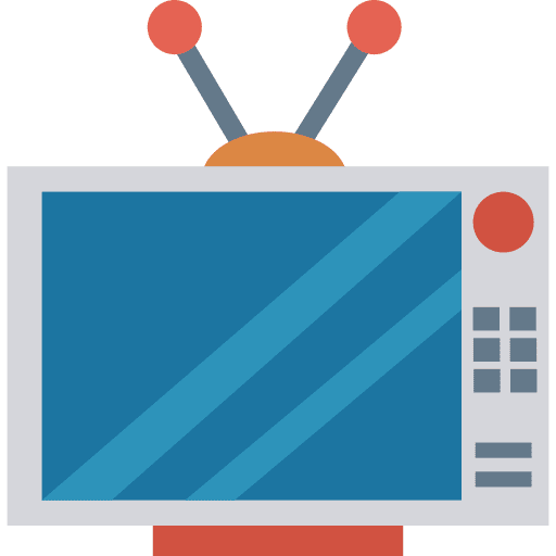 Tv technology screen vintage icon