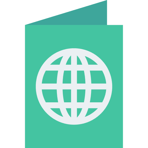 Passport identification passport miscellaneous icon