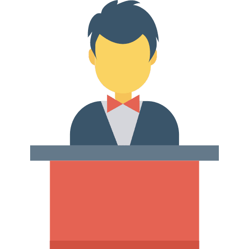 Reception holidays receptionist reception icon