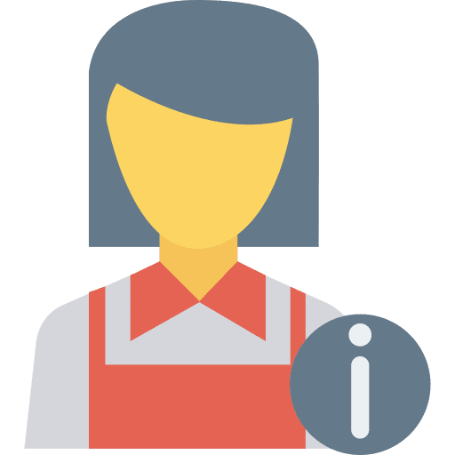 Waitress food and restaurant profession avatar icon