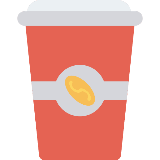 Coffee take away hot coffee paper cup icon