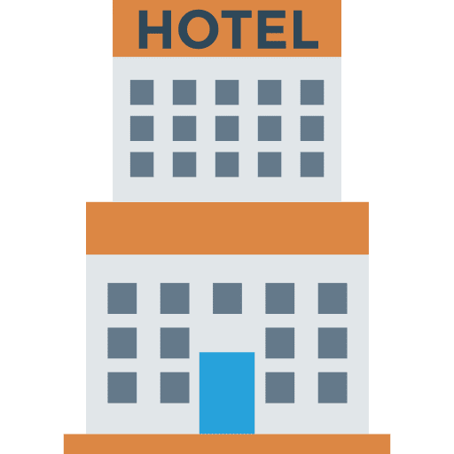 Hotel hotel vacations architecture and city icon