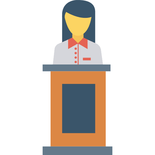 Receptionist receptionist hotel front desk icon