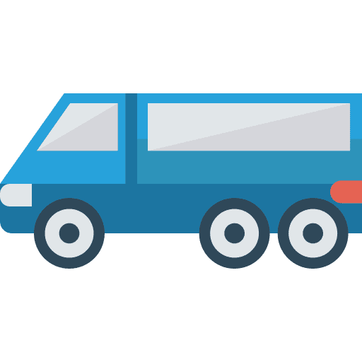 Van transport van automobile icon