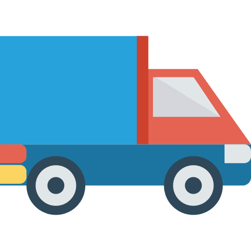Van transportation van cargo truck icon