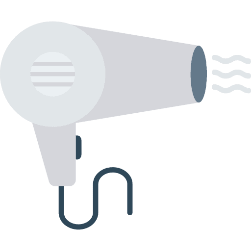 Hair dryer hair dryer furniture and household tools and utensils icon