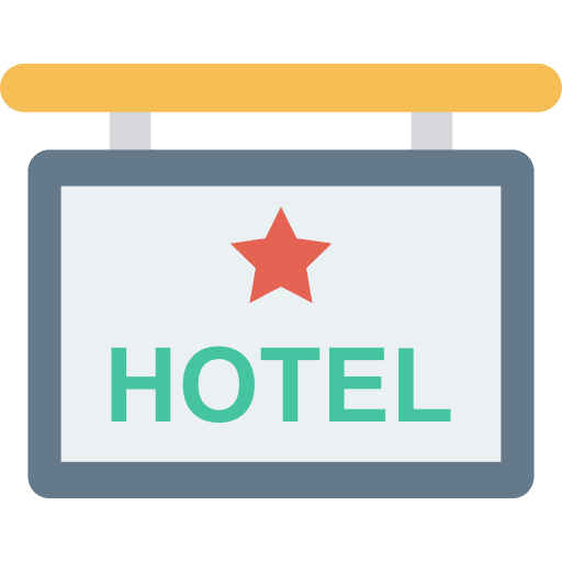 Hotel hotel 1 star signs icon