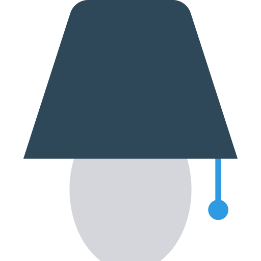 Lamp light illumination technology icon