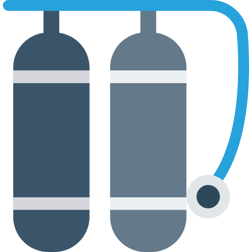 Oxygen tank oxygen tank sport utensils icon