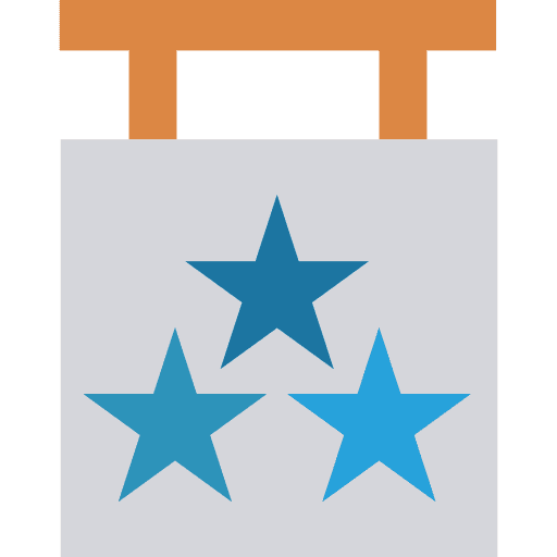 Stars stars ranking three stars icon