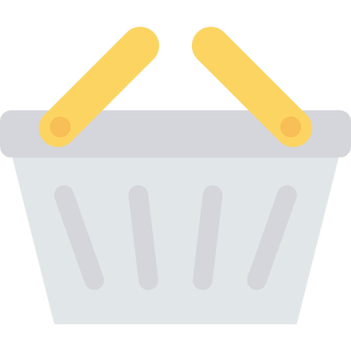 Basket commerce and shopping purchase shop icon
