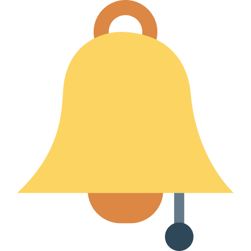 Bell alarm bell music and multimedia icon