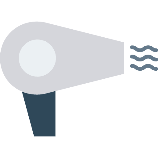 Hair dryer hairdressing hair dryer networking icon