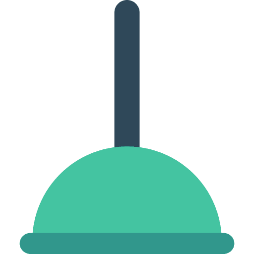 Plunger tools and utensils furniture and household plunger icon