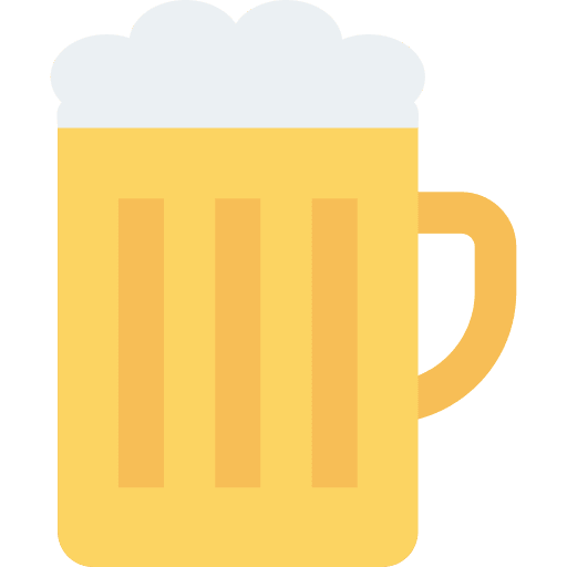 Beer beer mug pint food icon