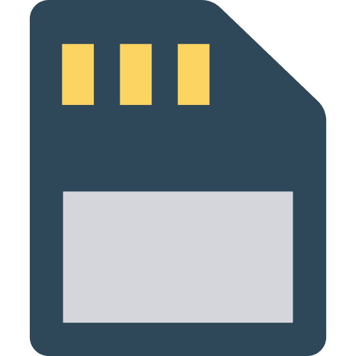 Chip card technology sd card icon