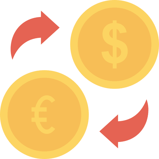 Currency coins currency business and finance icon