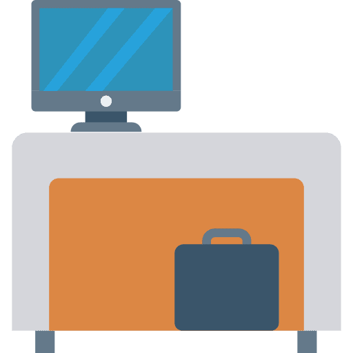 Desk desk chair office icon