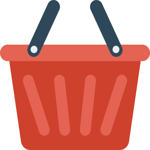 Basket shop shopping commerce and shopping icon