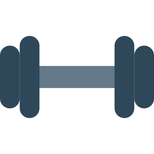 Dumbbell tools and utensils sports weights icon