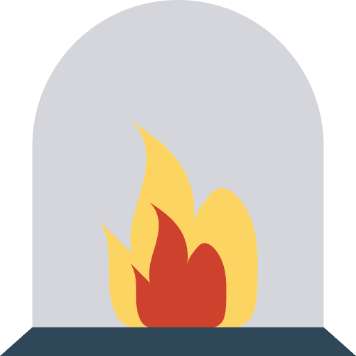 Fireplace fireplace living room furniture and household icon