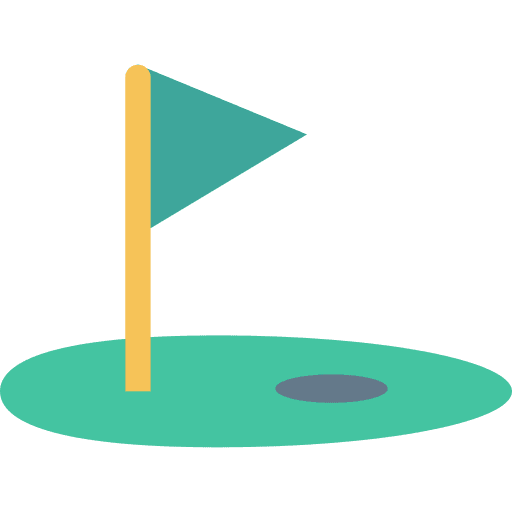 Golf ball birdie sports icon