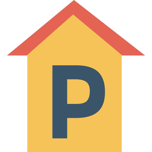 Parking automobile signs signaling icon