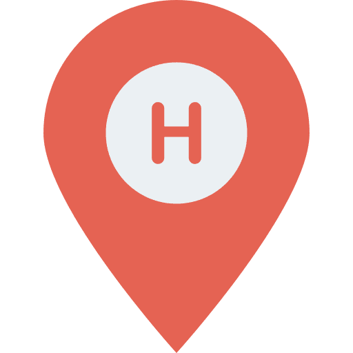 Pin hotel pin map point icon