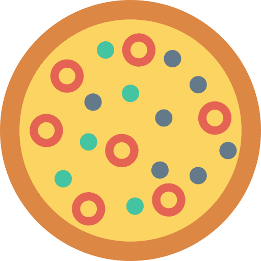 Pizza italian food pizzas junk food icon