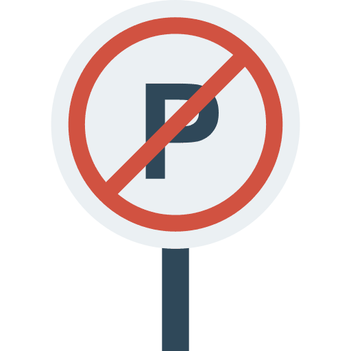 No parking no parking circulation signaling icon