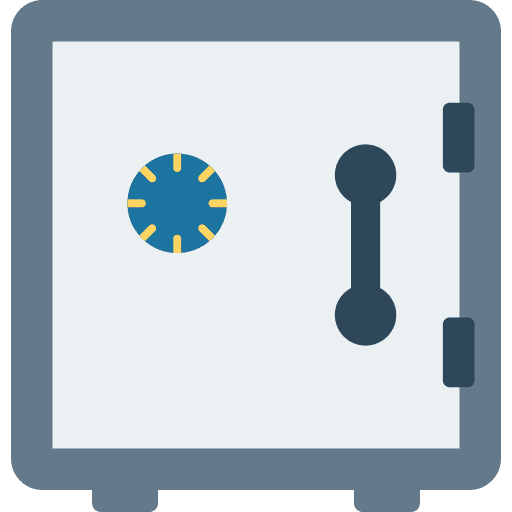 Safe box security safe box strongbox icon