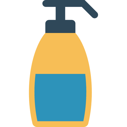 Shampoo bathing bottles bath icon