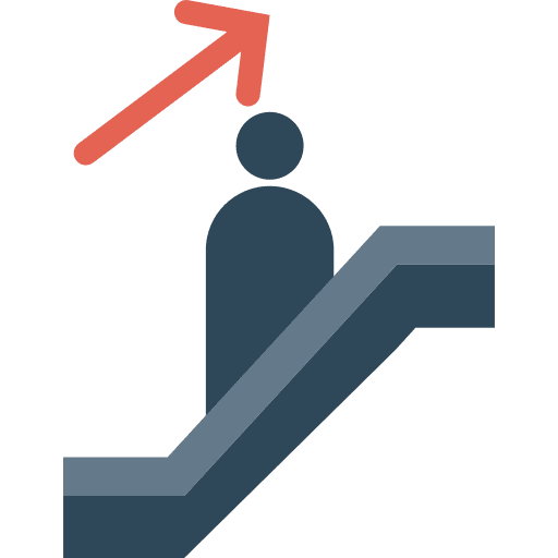 Escalator signs basic app escalators icon