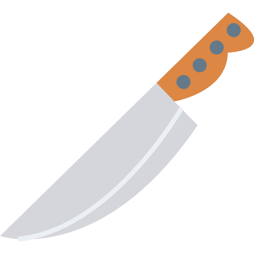 Knife cutting restaurant cut icon